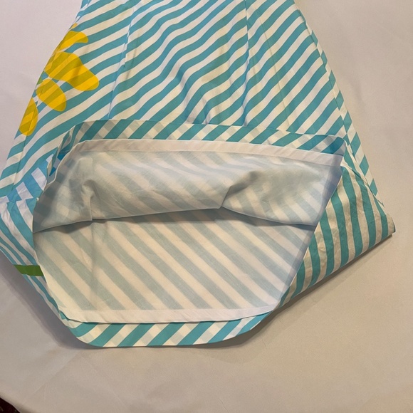 Lilly Pulitzer Sunflower Striped Dress Blue/White Sz12 - Picture 10 of 12